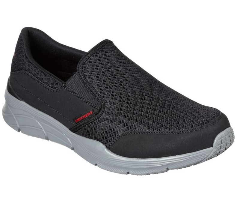 Skechers Herr Svarta/Grå Slip On - Relaxed Fit: Equalizer 4.0 - Persisting - Sverige (CKVJS-3916)